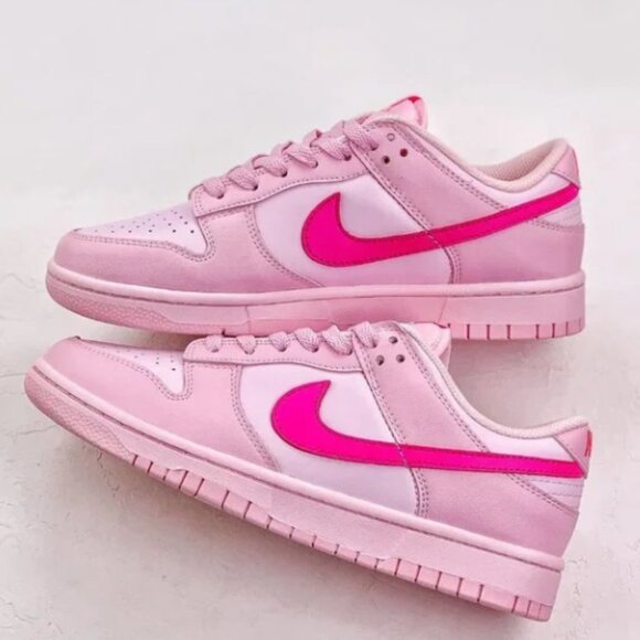 Nike Dunk Low "Triple Pink" Classic casual board shoe pink - Picture 3 of 9